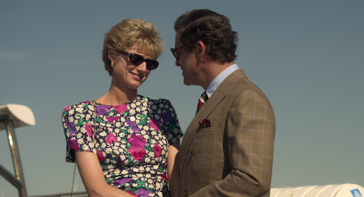 Elizabeth Debicki, and Dominic West in 'The Crown' Season 5.
