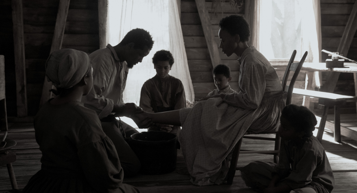 Imani Pullum, Will Smith, Jeremiah Friedlander, Landon Chase Dubois, Charmaine Bingwa and Jordyn McIntosh in 'Emancipation,' premiering December 9, 2022 on Apple TV+.