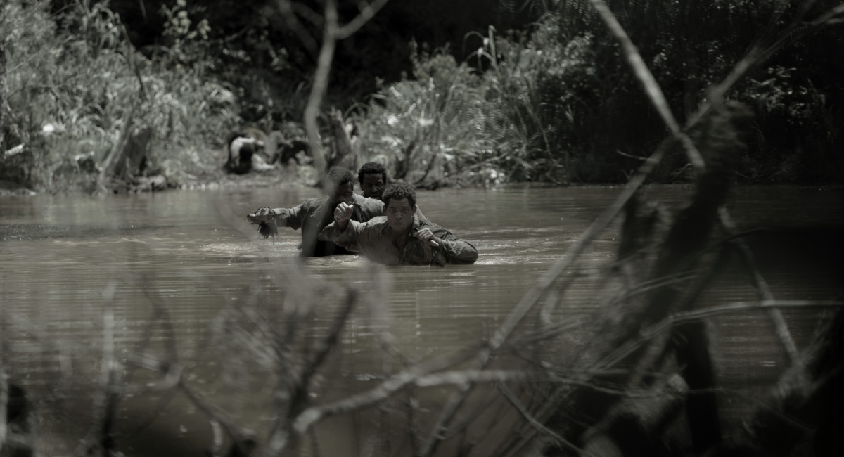 Will Smith, Michael Luwoye and Gilbert Owuor in 'Emancipation,' premiering December 9, 2022 on Apple TV+.
