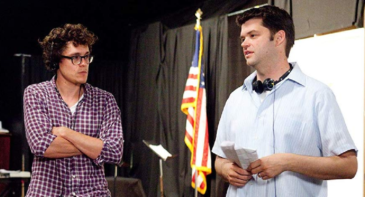 Phil Lord and Chris Miller on the set of '21 Jump Street.'