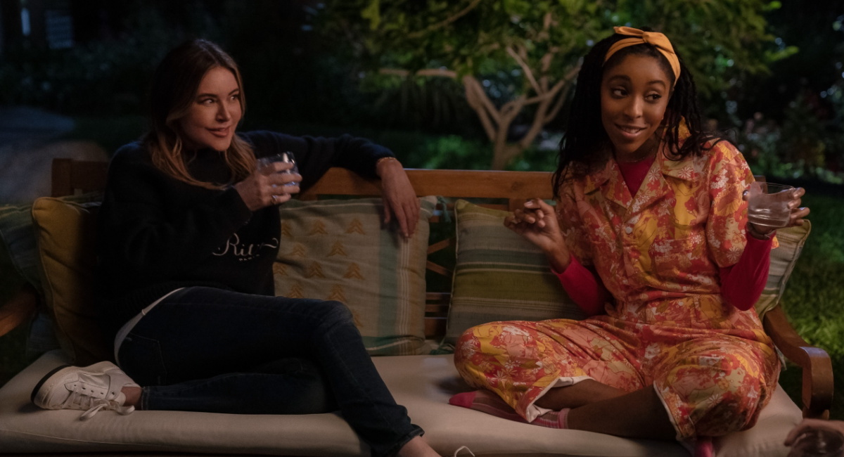 Christa Miller as Liz, and Jessica Williams as Gaby in Apple TV+'s series 'Shrinking.'