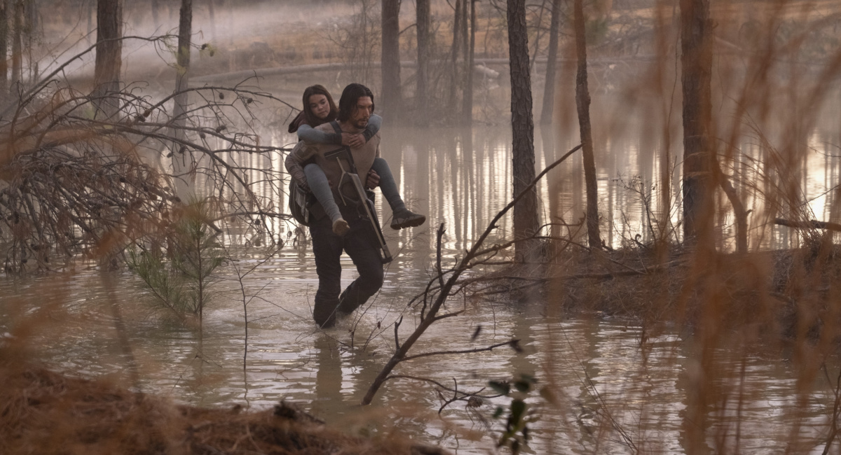 Ariana Greenblatt and Adam Driver in Sony's '65.'