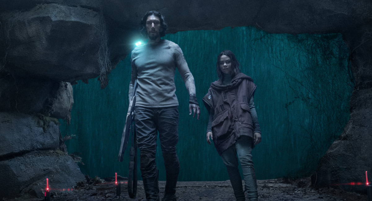 Adam Driver and Ariana Greenblatt in Sony's '65.'