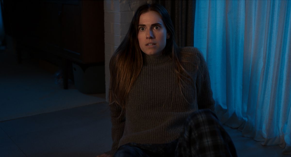 Allison Williams as Gemma in 'M3GAN,' directed by Gerard Johnstone.