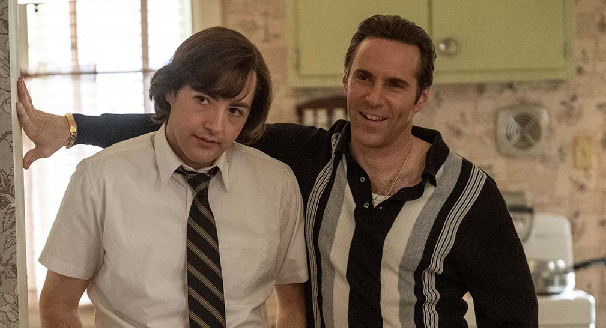 Michael Gandolfini and Alessandro Nivola in 'The Many Saints of Newark.'