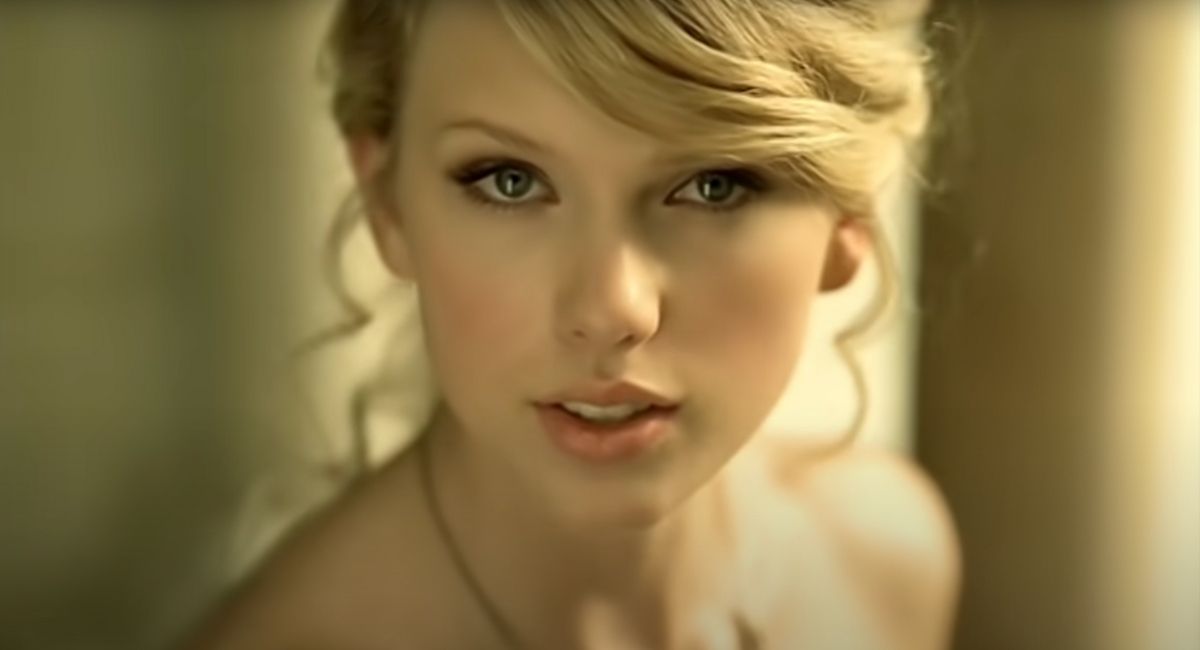Taylor Swift in the "Love Story" video. Courtesy of Taylor Swift's YouTube channel.