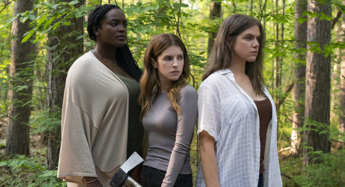 Wunmi Mosaku, Anna Kendrick, and Kaniehtiio Horn in 'Alice, Darling.'