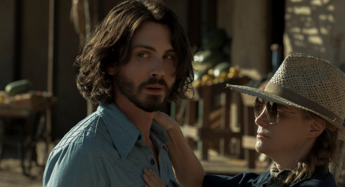 Logan Lerman as Jonah Heidelbaum on Prime Video's 'Hunters' Season 2.