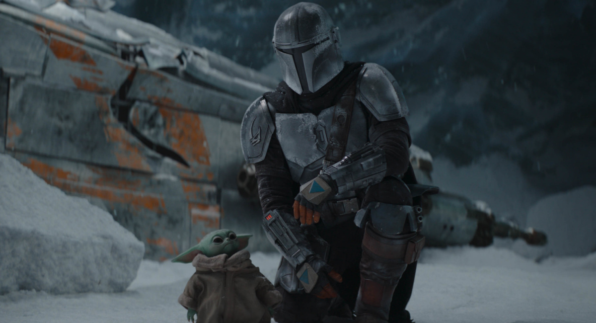 The Mandalorian (Pedro Pascal) and the Child in 'The Mandalorian,' season two.