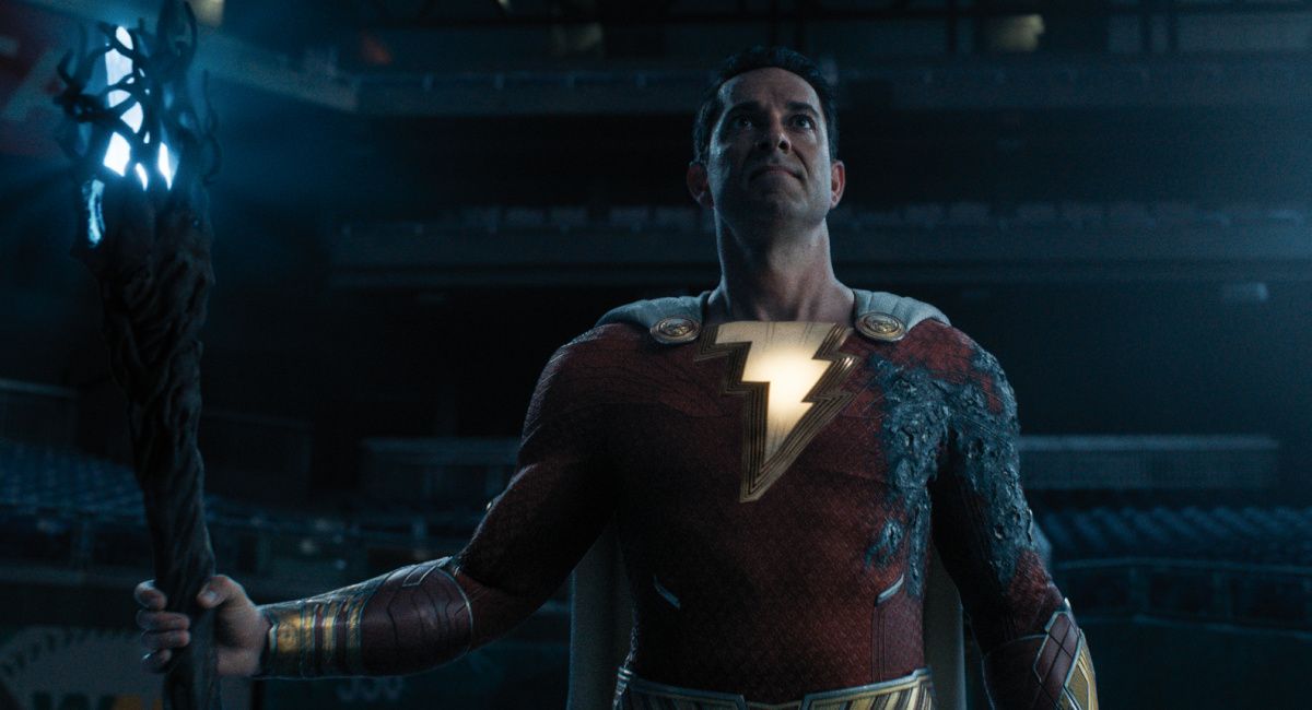 Zachary Levi as Shazam in New Line Cinema’s action adventure 'Shazam! Fury of the Gods,' a Warner Bros. Pictures release.