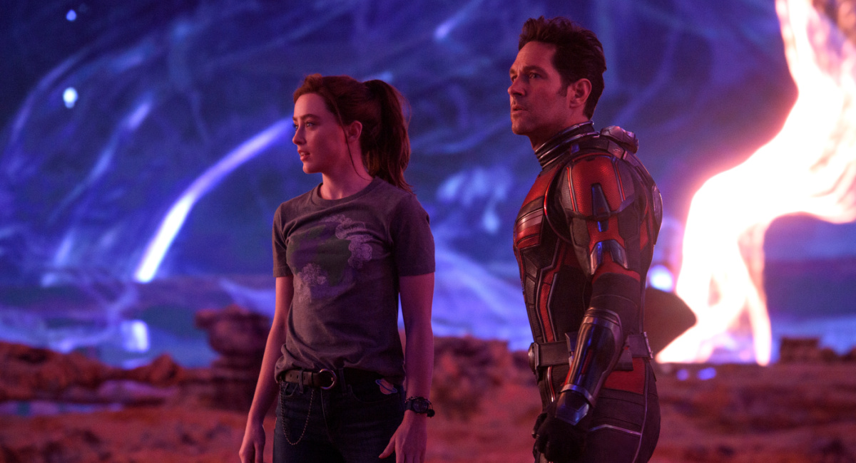 Kathryn Newton as Cassandra "Cassie" Lang and Paul Rudd as Scott Lang/Ant-Man in Marvel Studios' 'Ant-Man and the Wasp: Quantumania.'