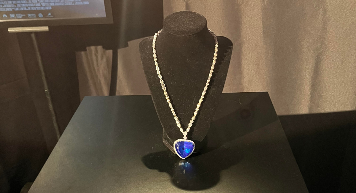 "The Heart of the Ocean" from James Cameron's 'Titanic' at the Lightstorm Entertainment Museum.
