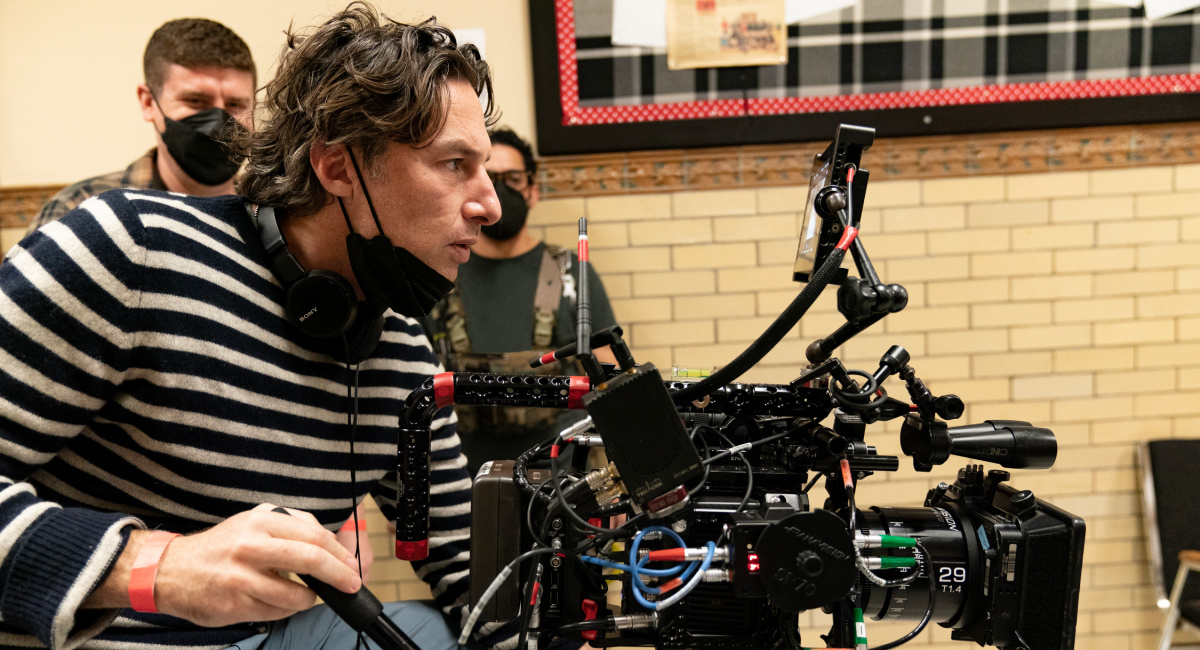 Writer/director Zach Braff on the set of 'A Good Person,' a Metro Goldwyn Mayer Pictures film.