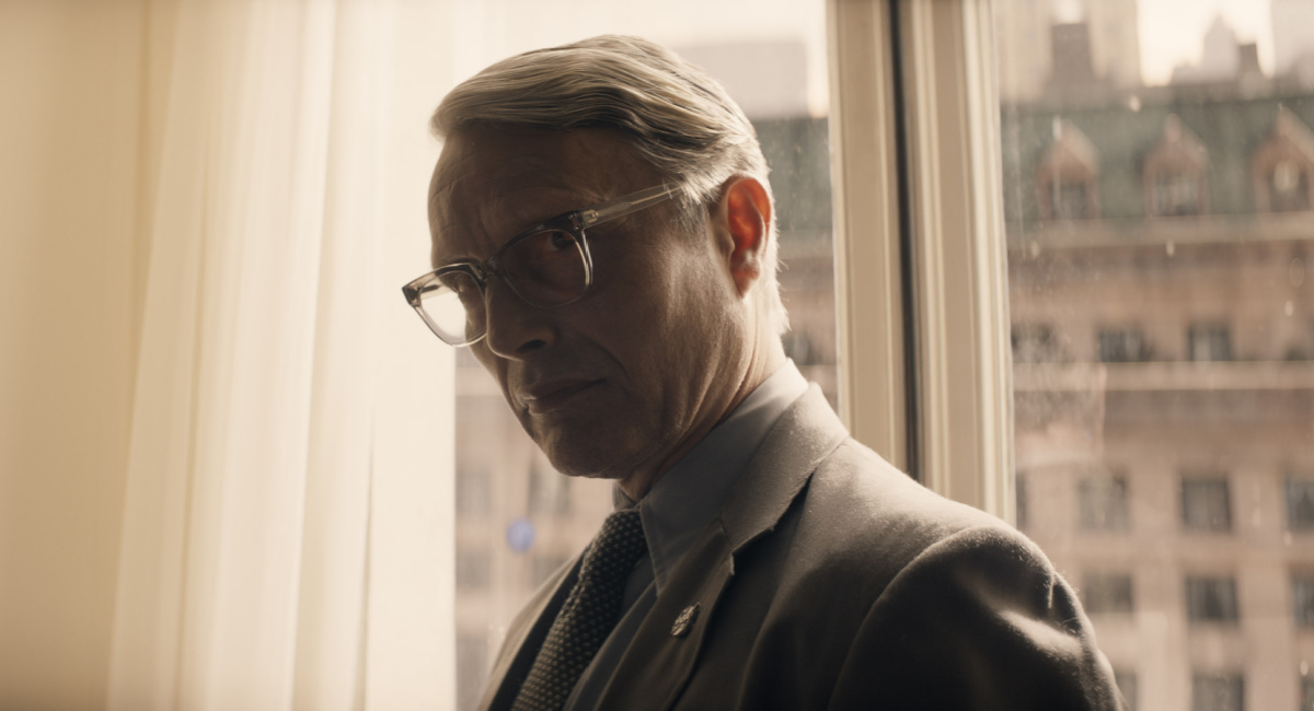 Doctor Jürgen Voller (Mads Mikkelsen) in Lucasfilm's 'Indiana Jones and the Dial of Destiny.'