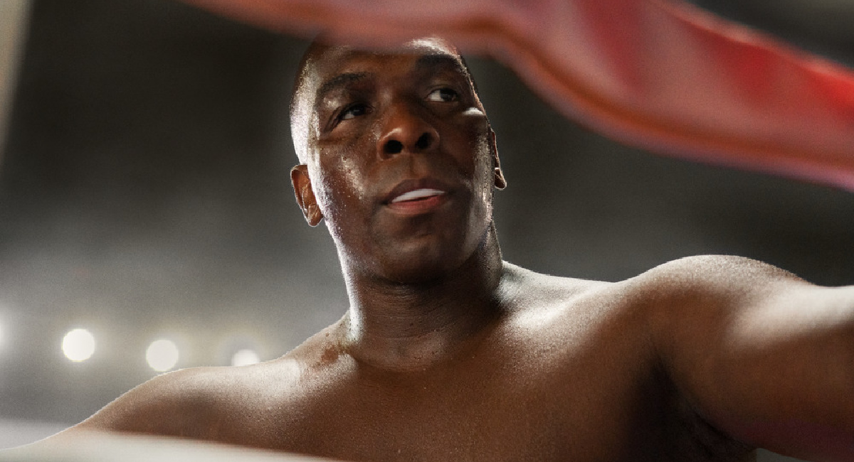 Khris Davis stars as George Foreman in 'Big George Foreman: The Miraculous Story of the Once and Future Heavy Weight Champion of the World.'