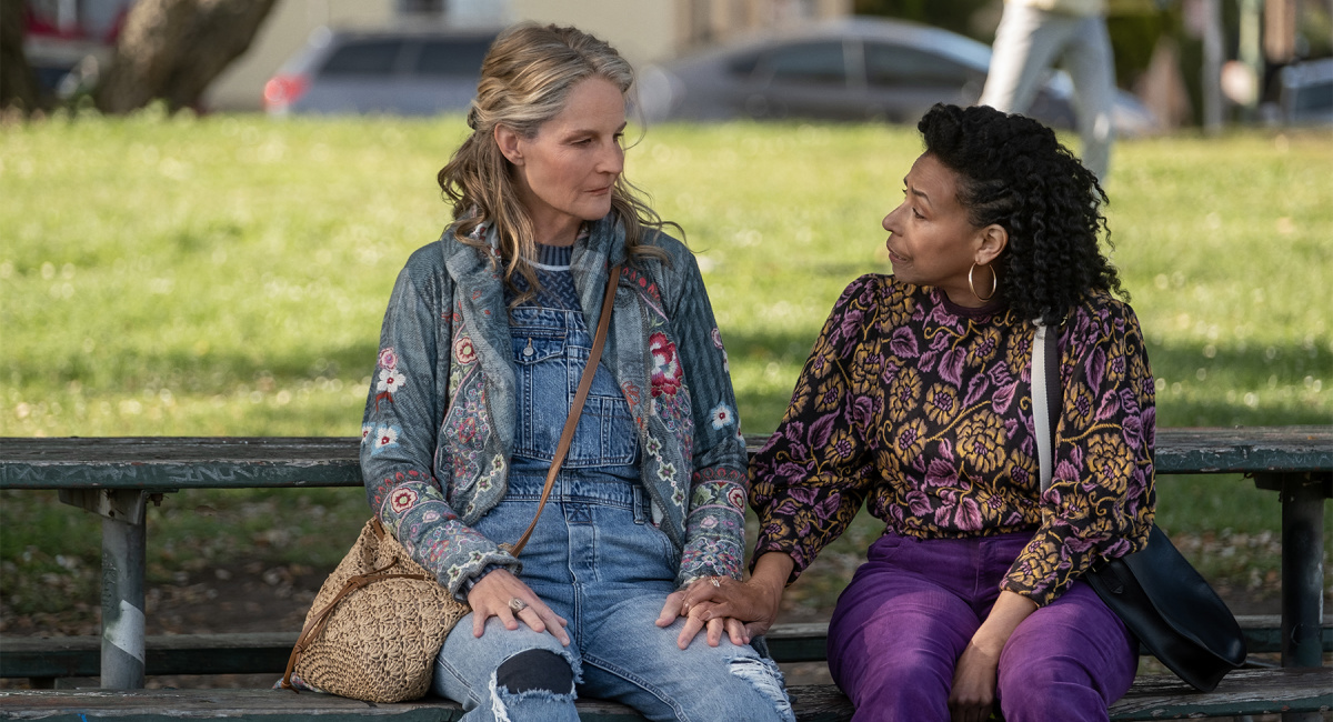 Helen Hunt and Candace Nicholas-Lippman star in Starz's 'Blindspotting' season 2.