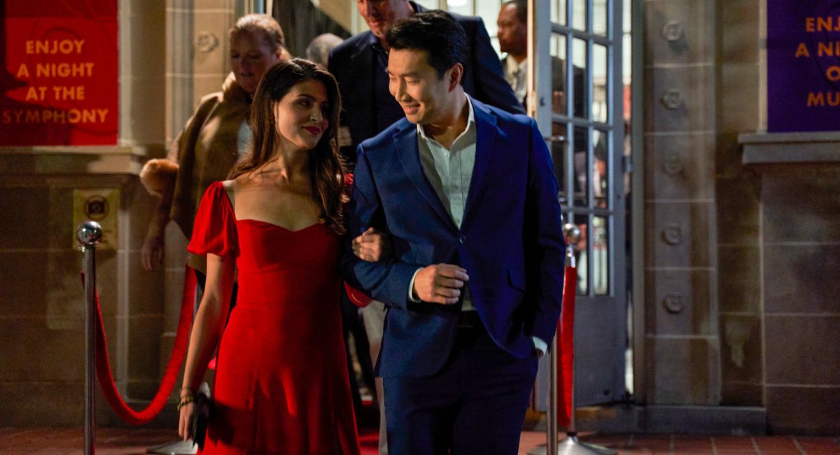 Phillipa Soo as Emma and Simu Liu as Sam in the romance/drama/comedy film, 'One True Loves,' a The Avenue release.