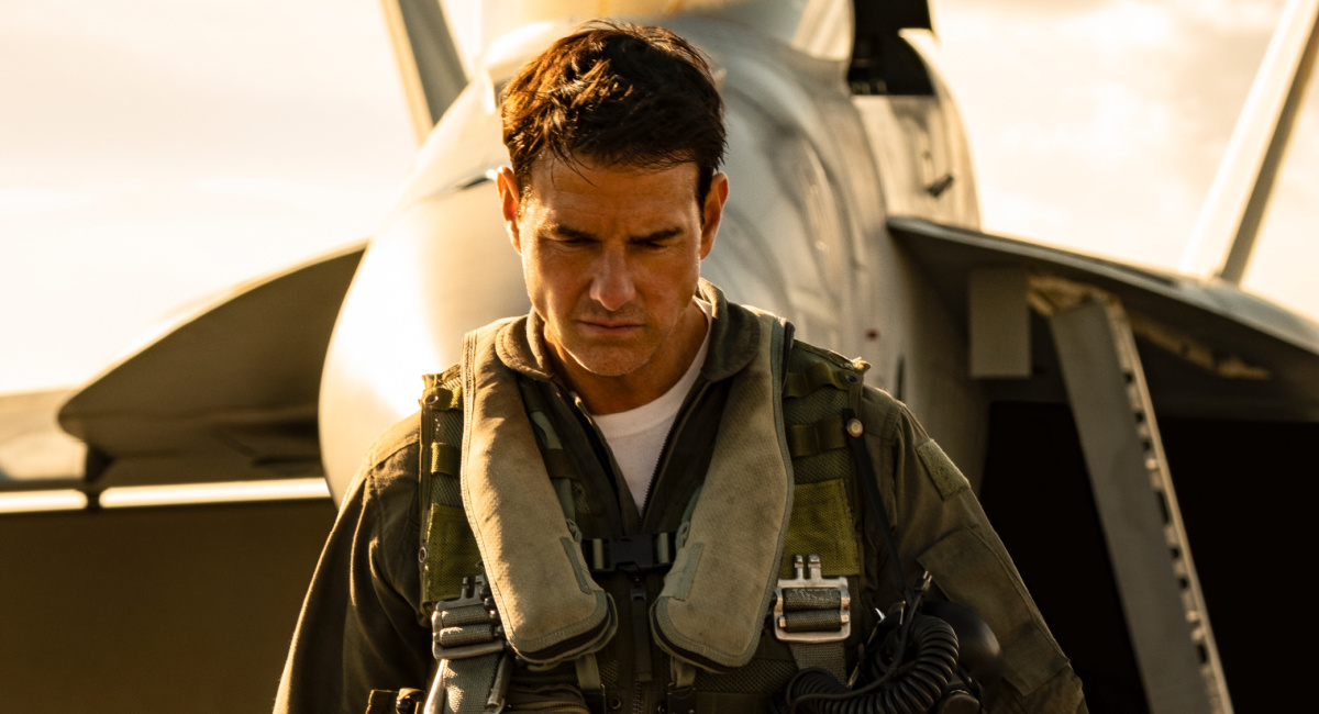 Tom Cruise interpreta o capitão Pete "Independente" Mitchell em 'Top Gun: Maverick' da Paramount Pictures, Skydance e Jerry Bruckheimer Films.