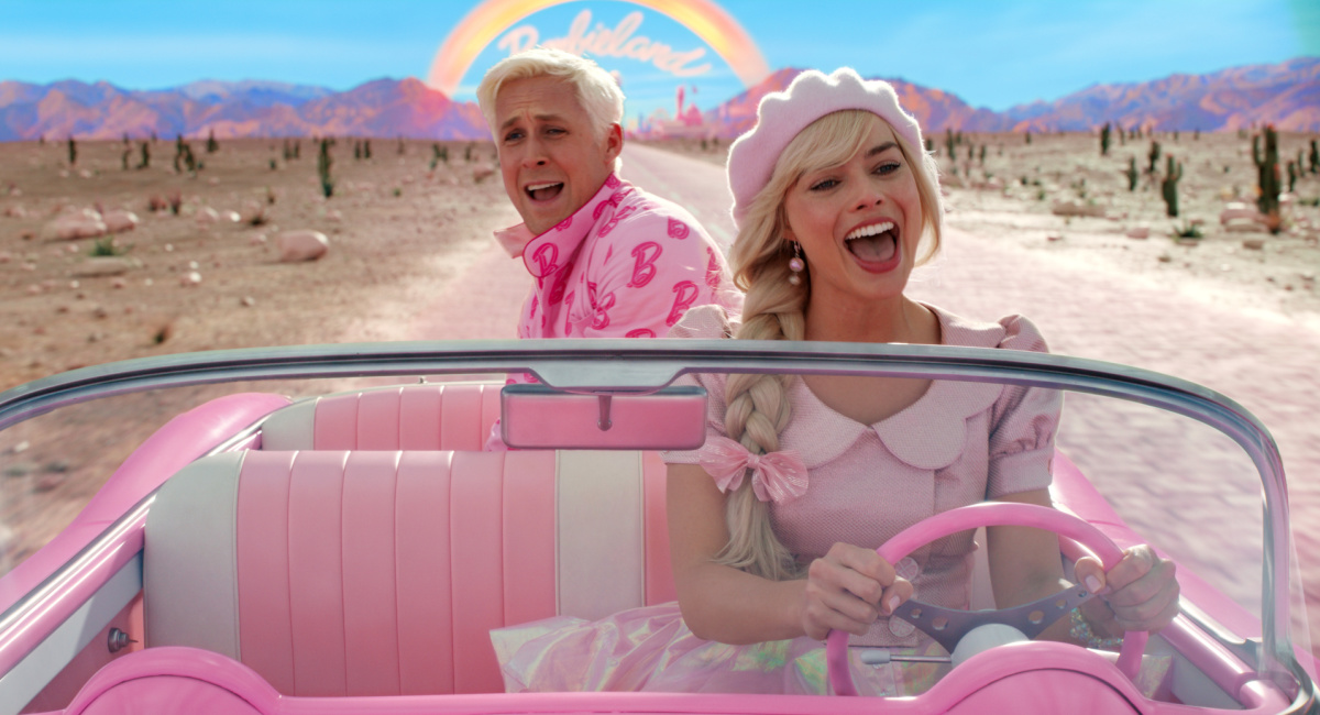 Ryan Gosling as Ken and Margot Robbie as Barbie in Warner Bros. Pictures’ 'Barbie,' a Warner Bros. Pictures release.