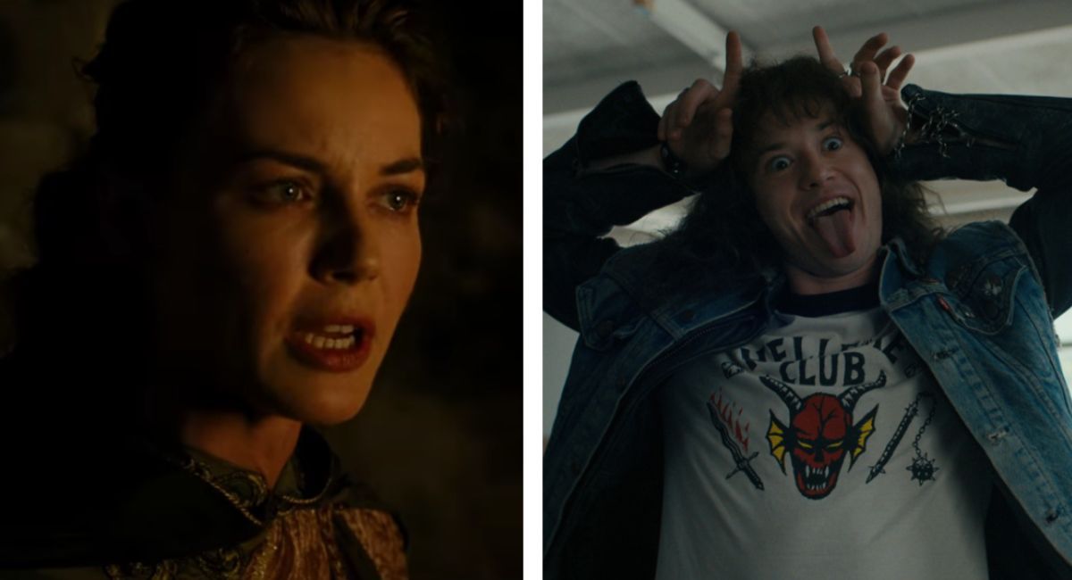 Connie Nielsen in 'Gladiator' and Joseph Quinn in 'Stranger Things.'
