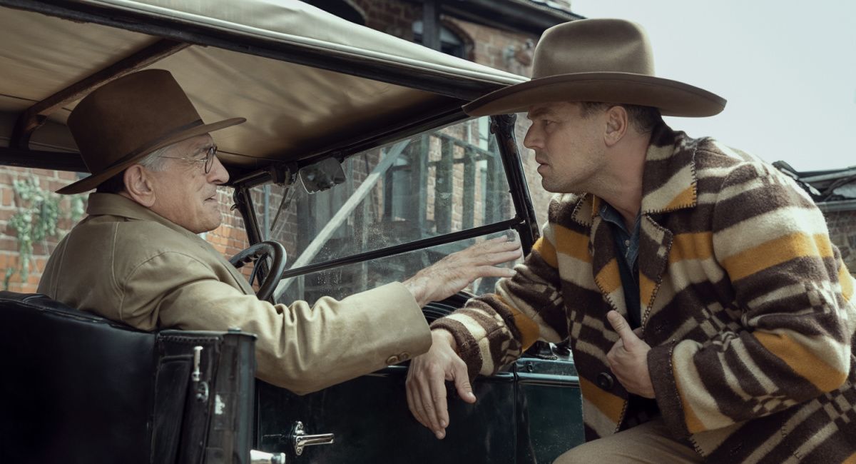 Robert De Niro and Leonardo DiCaprio in 'Killers of the Flower Moon,' coming soon to Apple TV+.