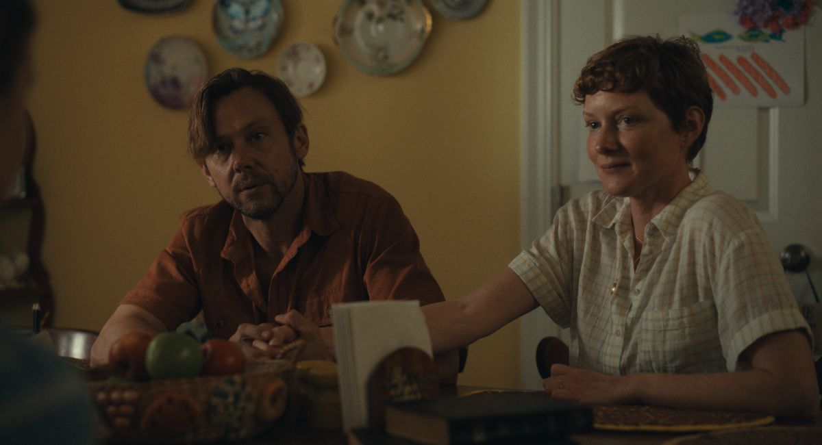 Jimmi Simpson and Wrenn Schmidt in Bleecker Street's 'The Starling Girl.'
