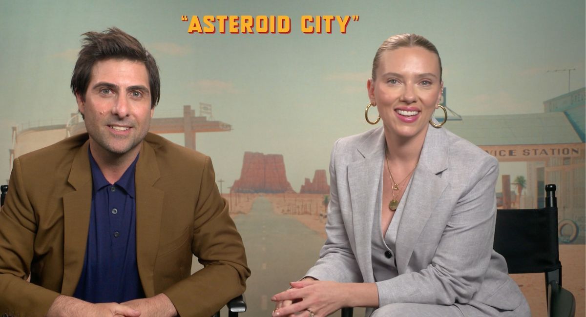 Jason Schwartzman and Scarlett Johansson in writer/director Wes Anderson's 'Asteroid City,' a Focus Features release.