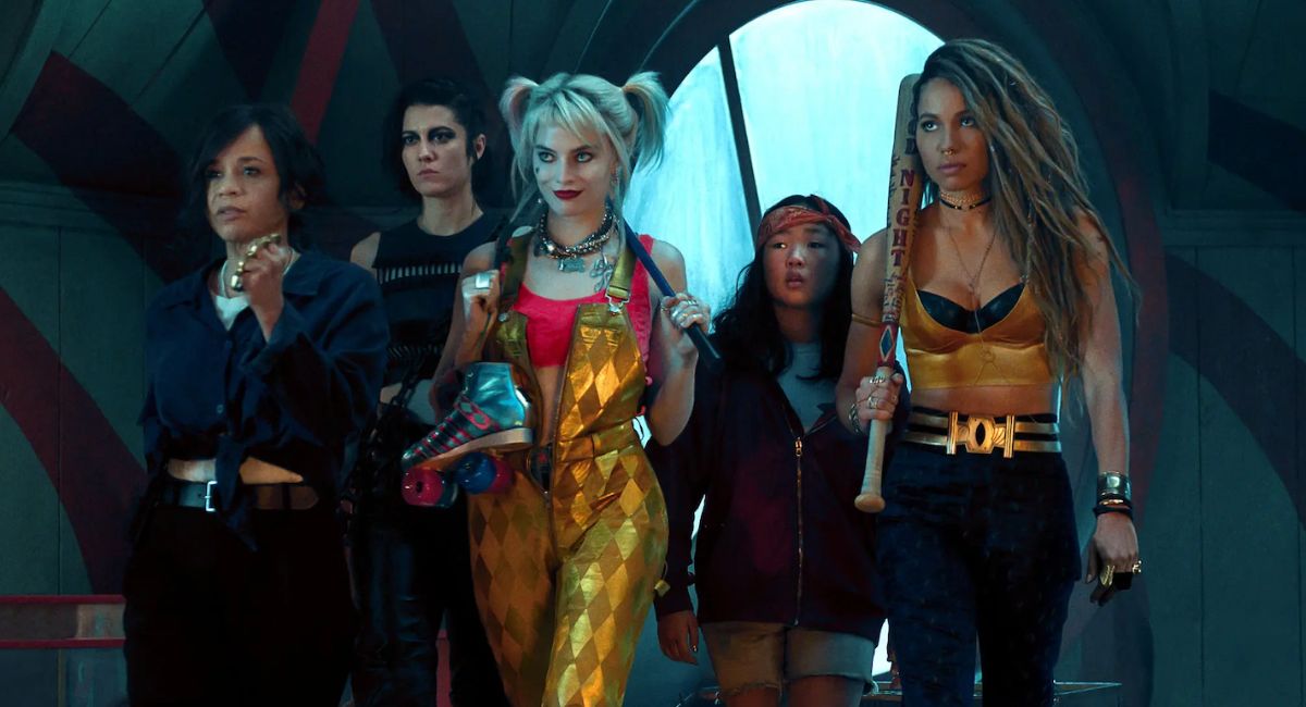 Rosie Perez, Mary Elizabeth Winstead, Margot Robbie, Ella Jay Basco and Jurnee Smollett-Bell in 'Birds of Prey.'