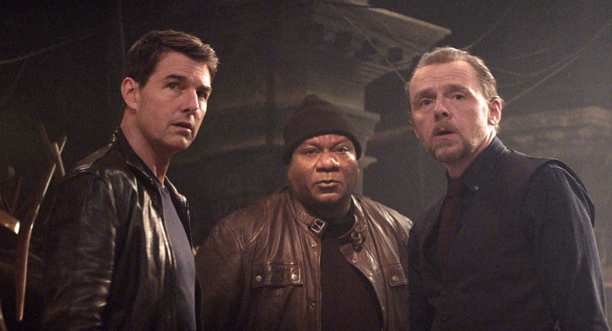 Tom Cruise, Ving Rhames and Simon Pegg in 'Mission: Impossible - Dead Reckoning Part One' from Paramount Pictures and Skydance.
