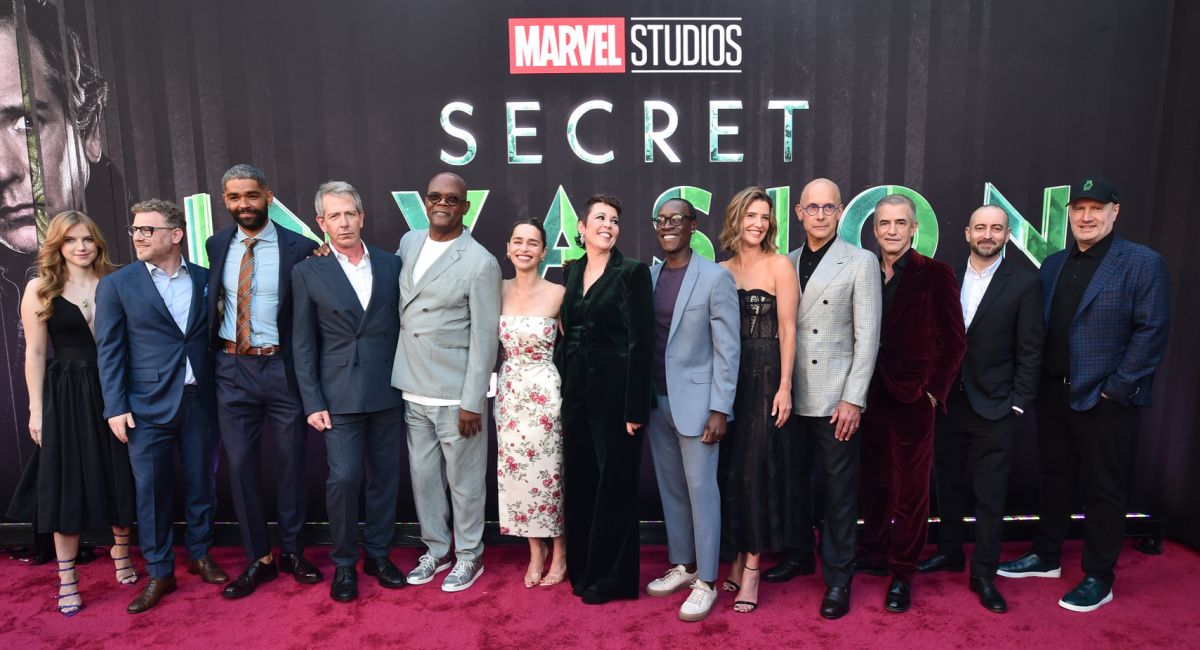 Cast and crew of Marvel Studios' 'Secret Invasion' at the red carpet premiere.