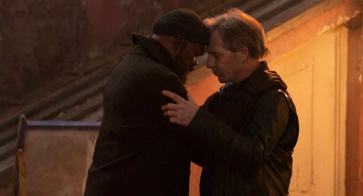 Samuel L. Jackson as Nick Fury and Ben Mendelsohn as Talos in Marvel Studios' 'Secret Invasion,' exclusively on Disney+.