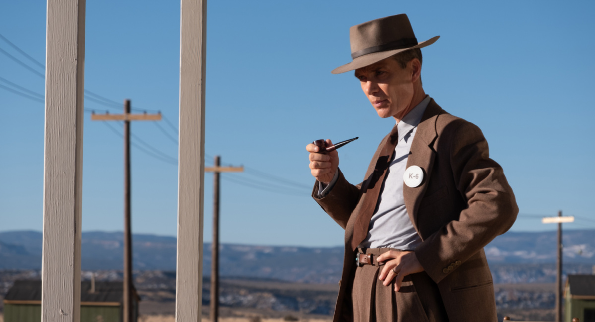 Cillian Murphy é J. Robert Oppenheimer em ‘Oppenheimer’, escrito, produzido e dirigido por Christopher Nolan.