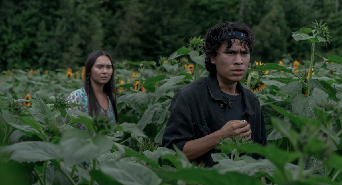 Isabella Star LaBlanc as Donna and Forrest Goodluck as Manny appearing in 'Pet Sematary: Bloodlines,' streaming on Paramount+, 2023.