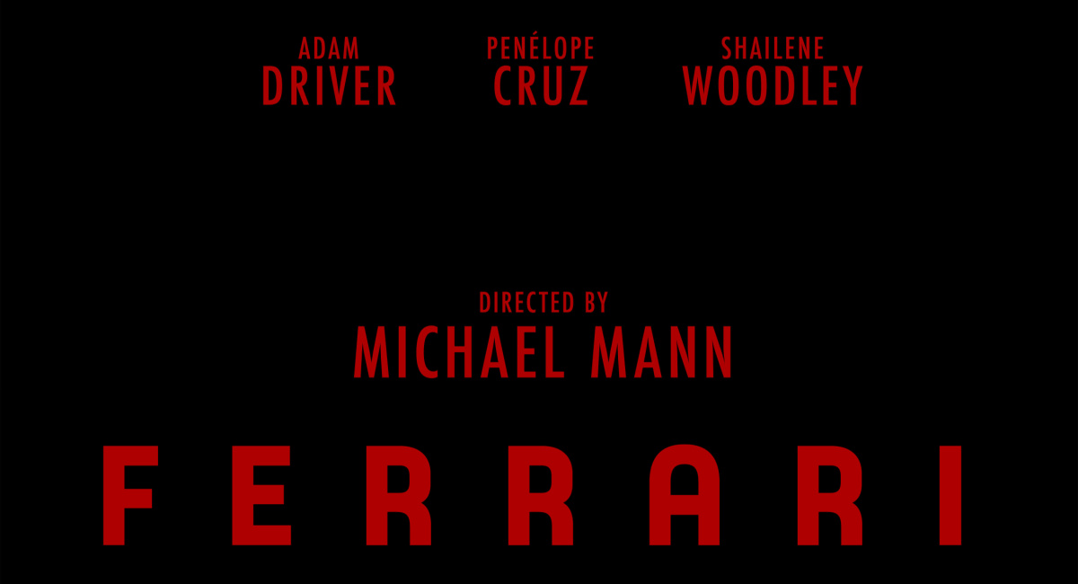 Director Michael Mann's 'Ferrari' opens in theaters on December 25th.
