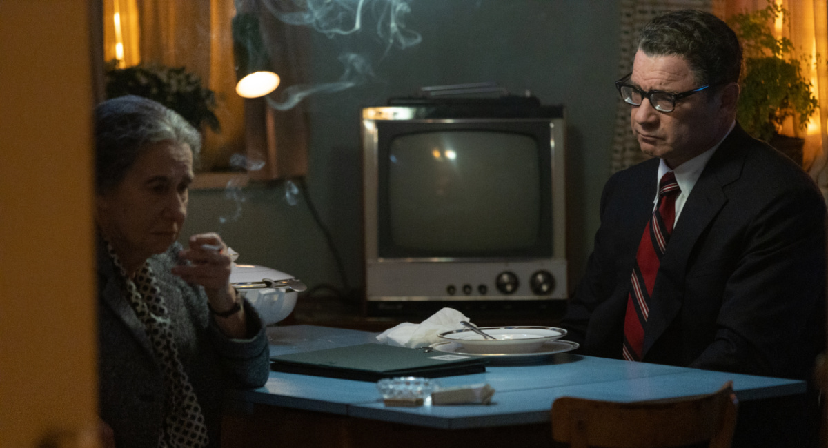 Helen Mirren and Liev Schreiber in Bleecker Street/ShivHans Pictures' 'Golda.'