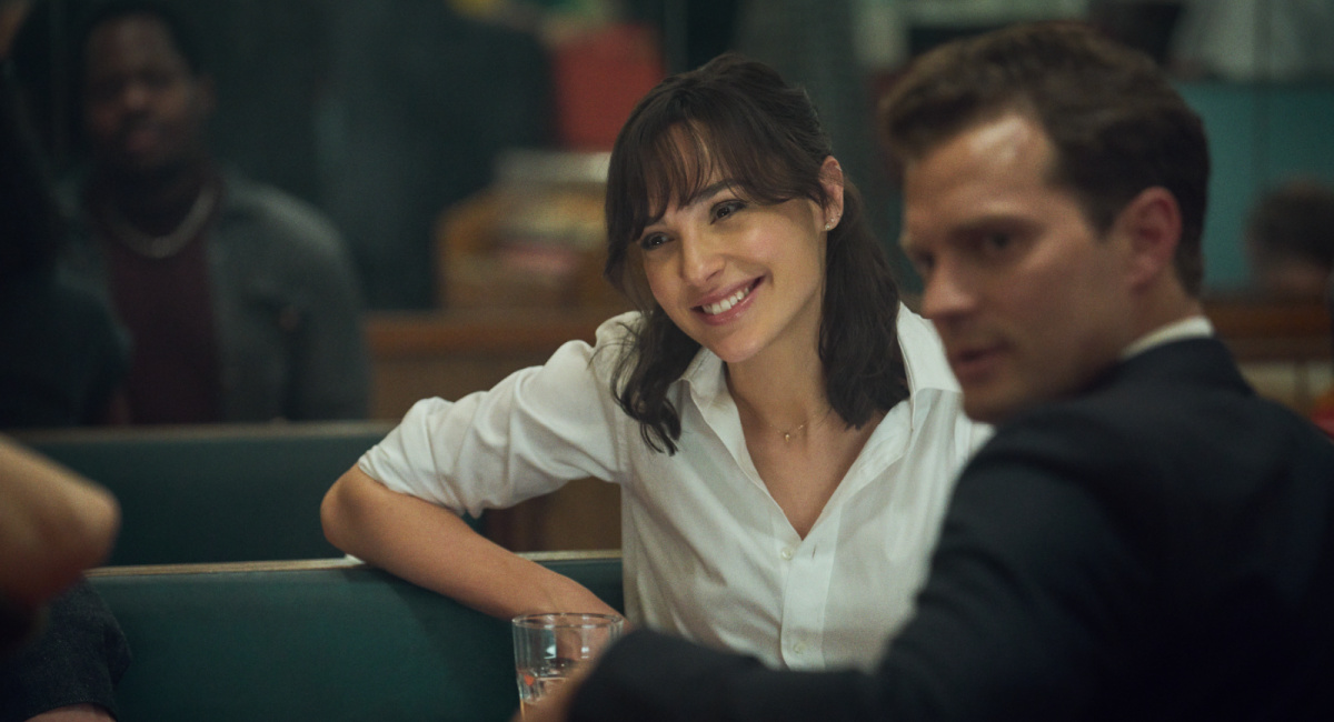Gal Gadot as Rachel Stone and Jamie Dornan as Parker in 'Heart Of Stone.'