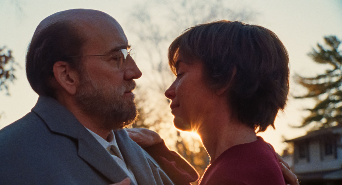Nicolas Cage and Julianne Nicholson in 'Dream Scenario.'
