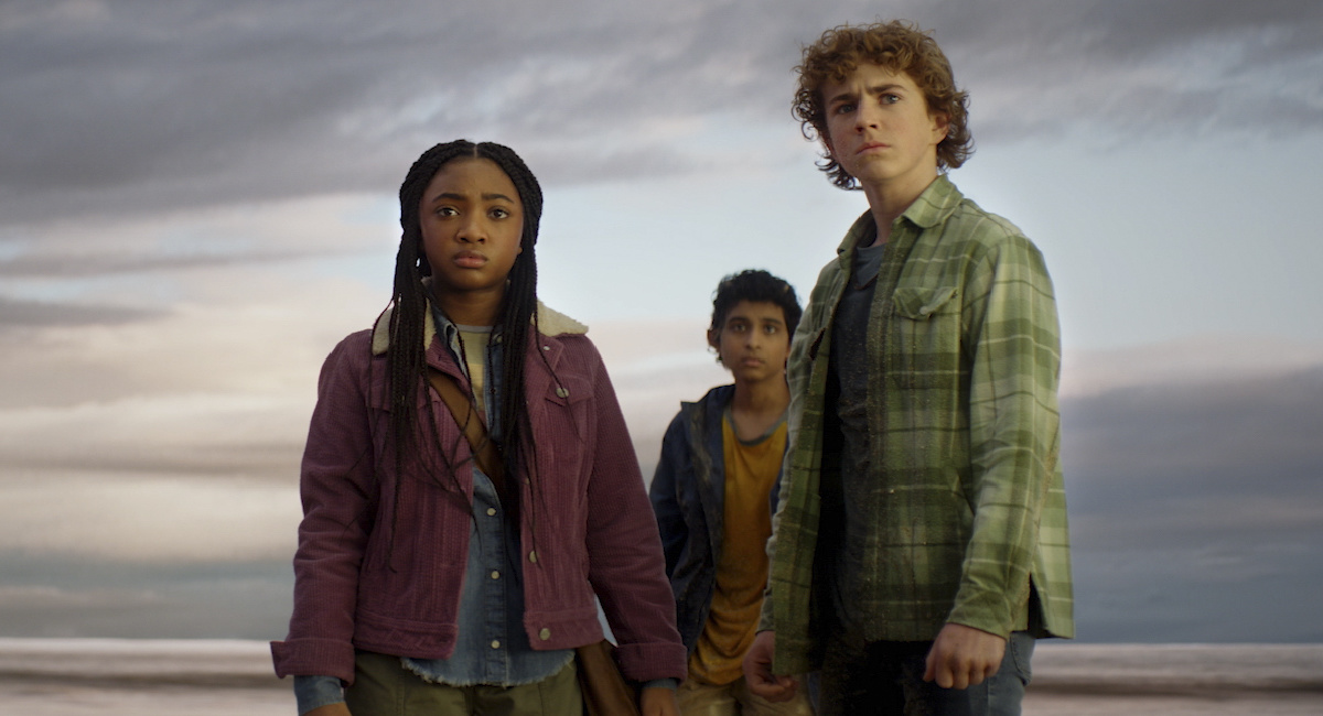 'Percy Jackson and the Olympians' stars Walker Scobell as Percy Jackson, Leah Sava Jeffries as Annabeth, and Aryan Simhadri as Grover.