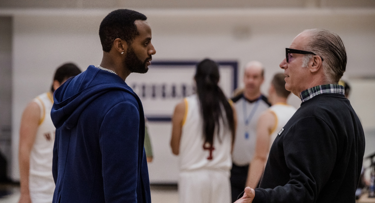 Jordan Johnson-Hinds and Andrew Dice Clay in 'Warrior Strong.'