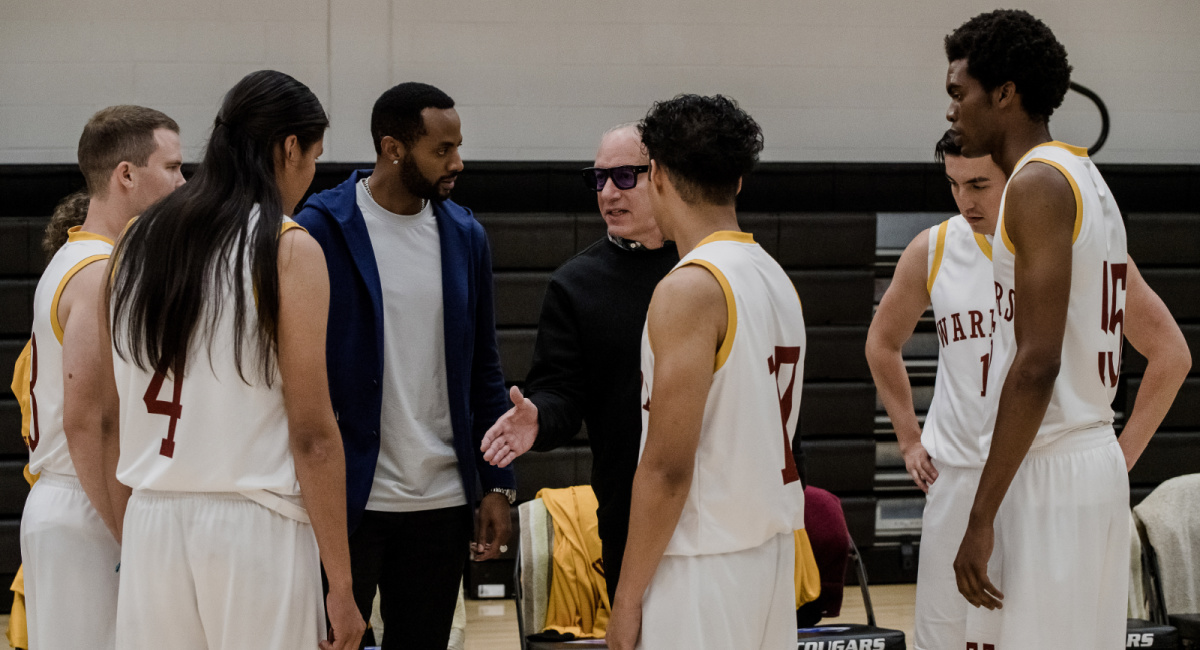 Jordan Johnson-Hinds and Andrew Dice Clay in 'Warrior Strong.'
