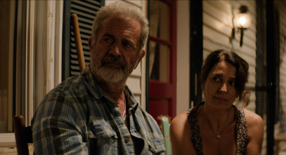 Mel Gibson and Paulina Gálvez in 'Desperation Road.'
