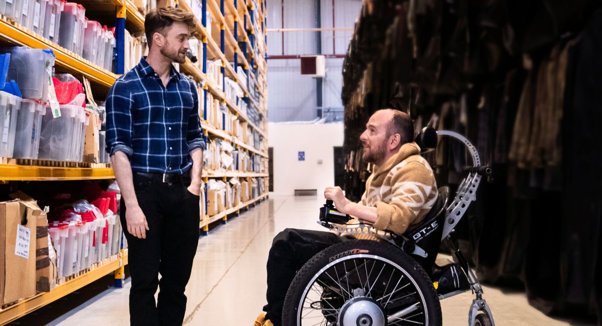 Daniel Radcliffe and David Holmes in HBO's 'David Holmes: The Boy Who Lived.'