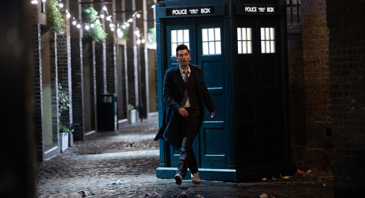 David Tennant as The Doctor.