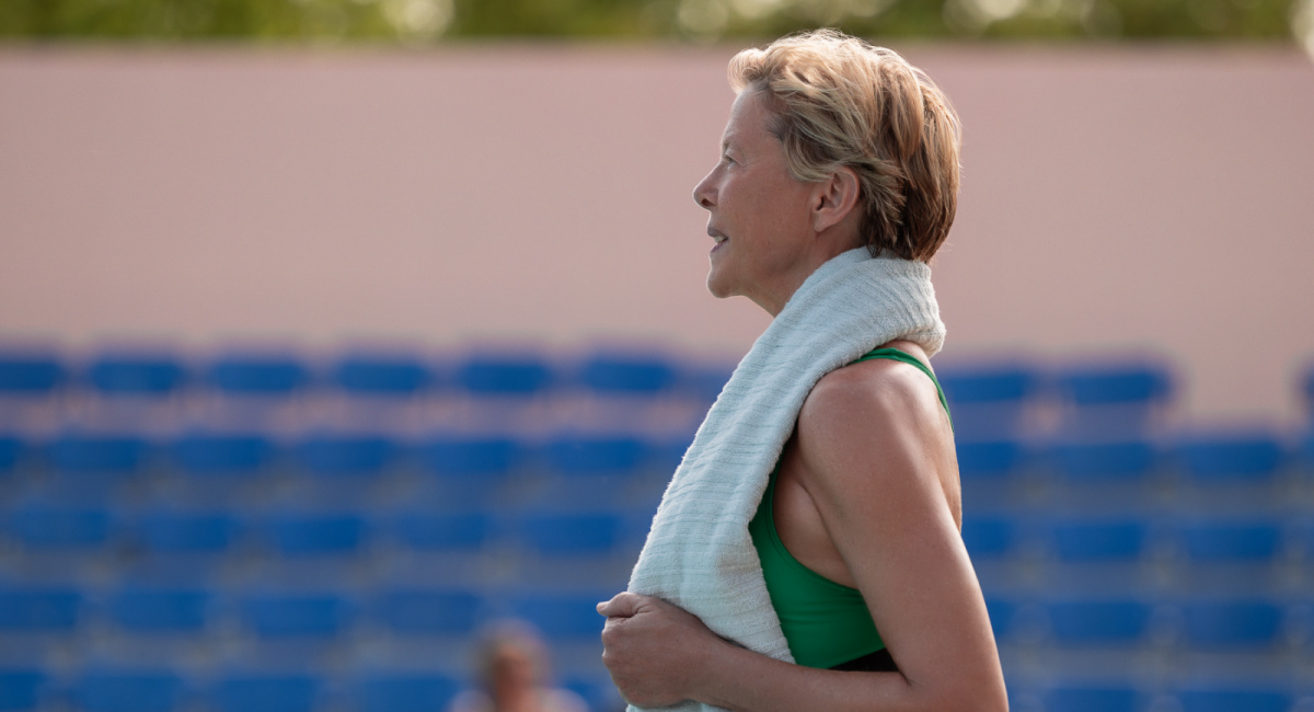 Annette Bening as Diana Nyad in 'Nyad.'