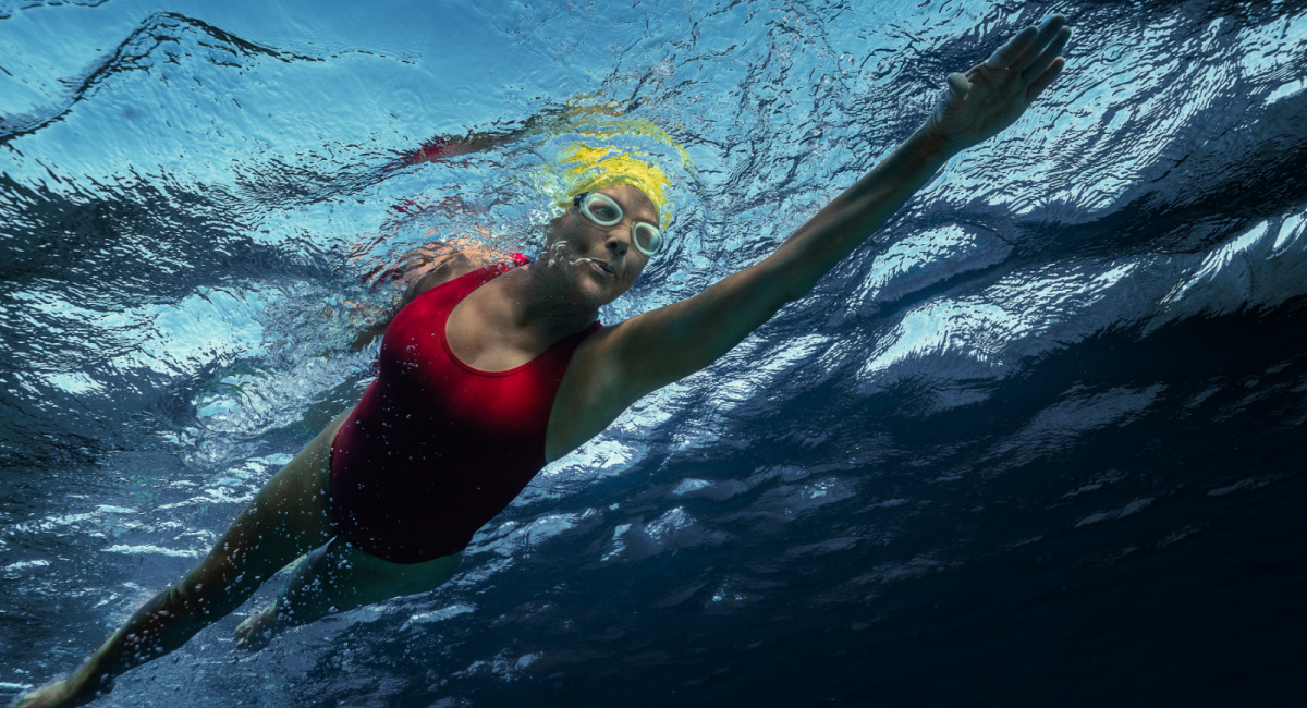 Annette Bening as Diana Nyad in 'Nyad.'