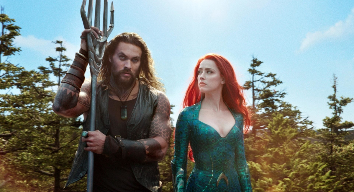 Jason Momoa and Amber Heard in 'Aquaman.'