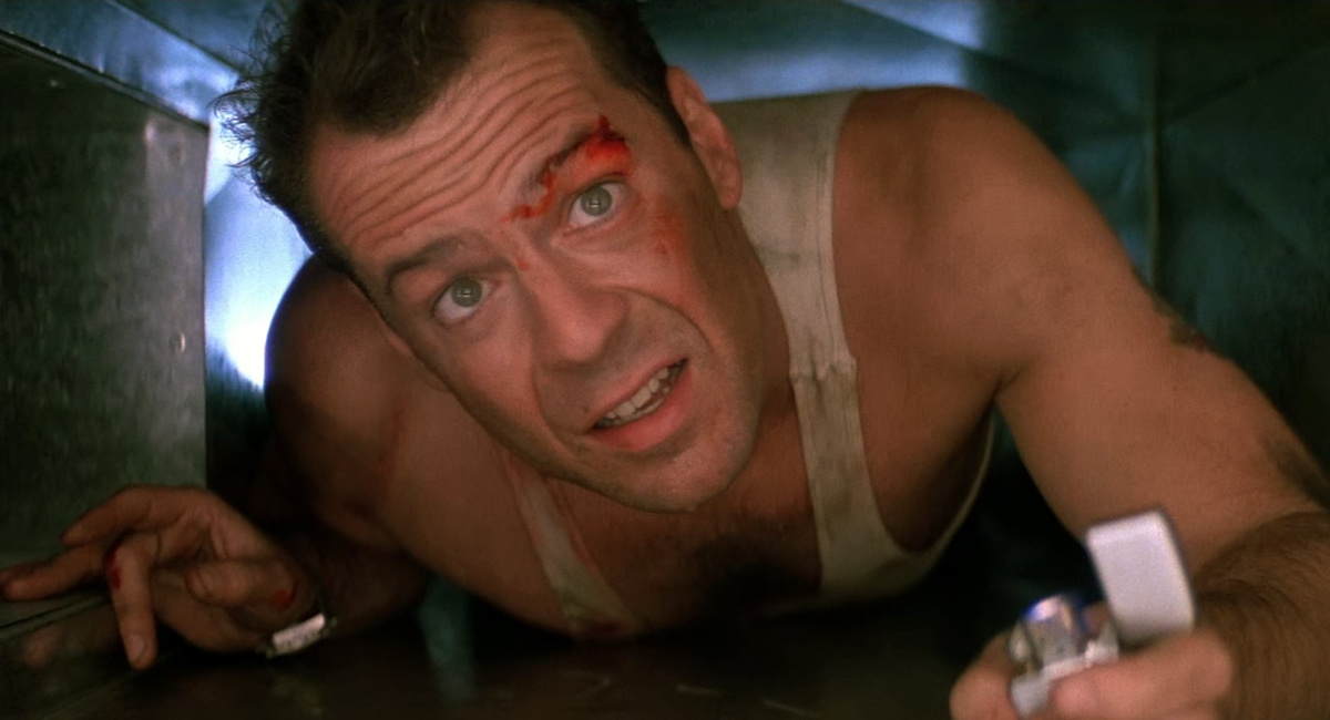 Bruce Willis as John McClane in 'Die Hard.'