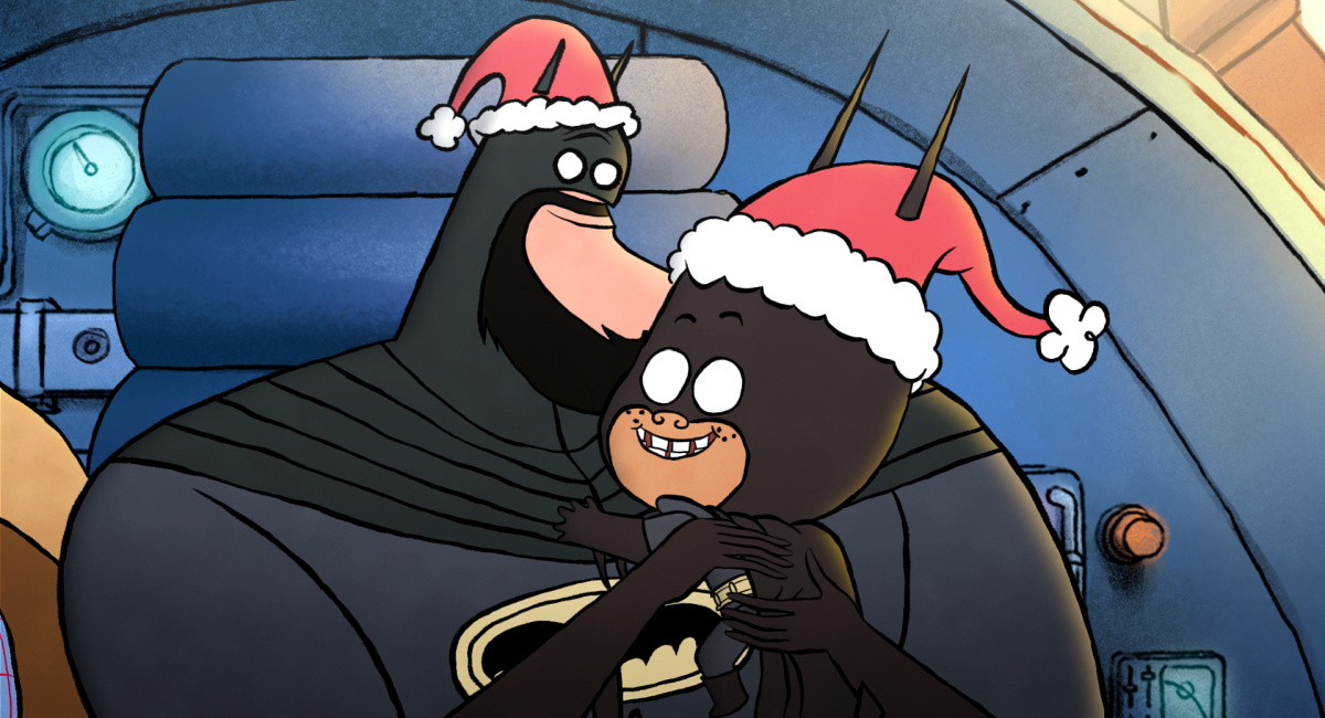 Bruce and Damian Wayne in 'Merry Little Batman.'