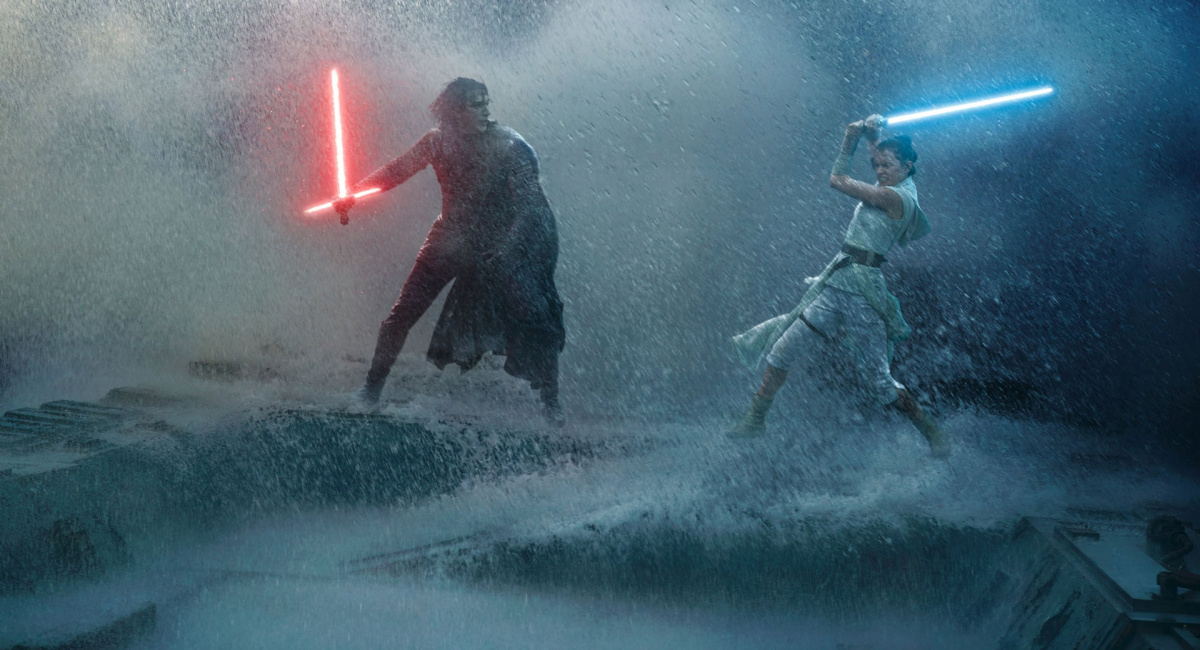 Adam Driver and Daisy Ridley in 'Star Wars: The Rise of Skywalker.'