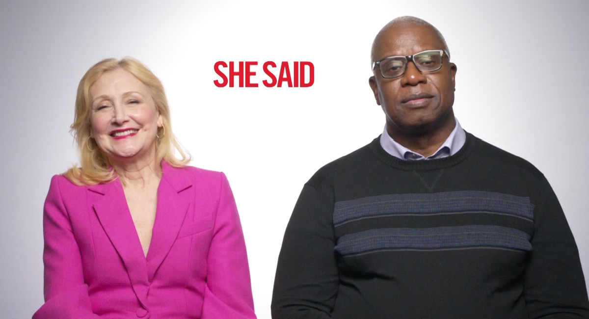 Patricia Clarkson and Andre Braugher discuss 'She Said.'